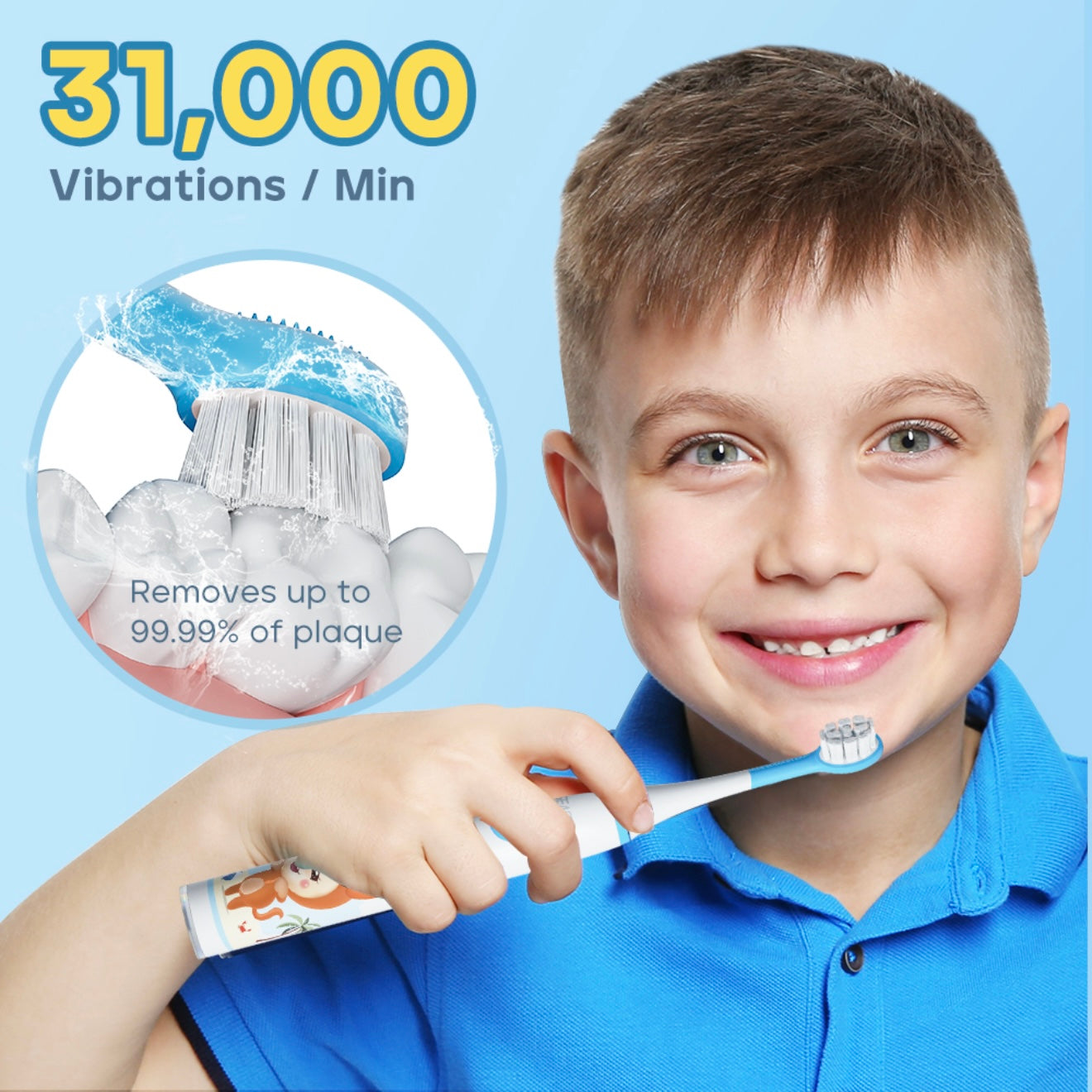 SEAGO Kids Electric Toothbrush