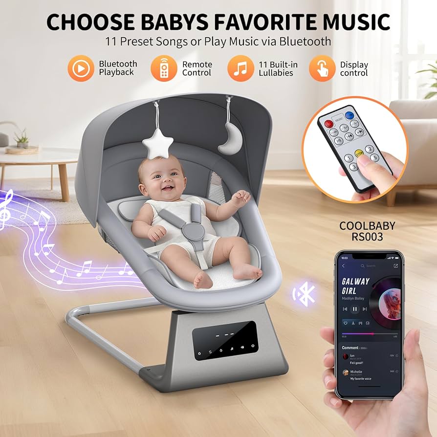 Electric Baby Rocker for Newborns