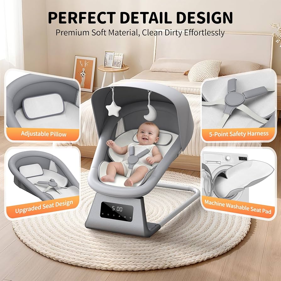 Electric Baby Rocker for Newborns