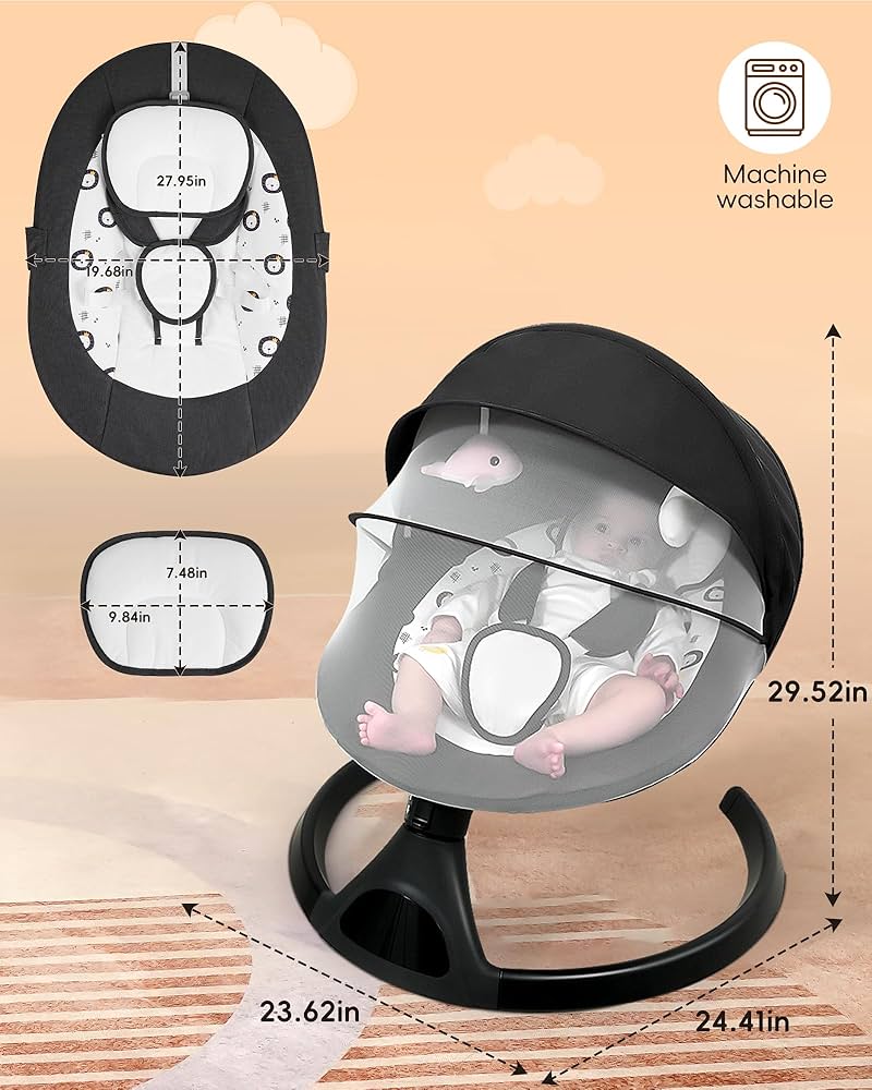 Electric Baby Swing Infant Swing Toddler for Newborn Baby