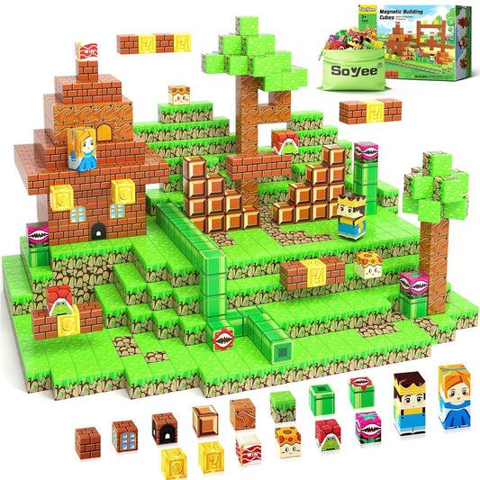 108PCS Magnetic Blocks Building Toys