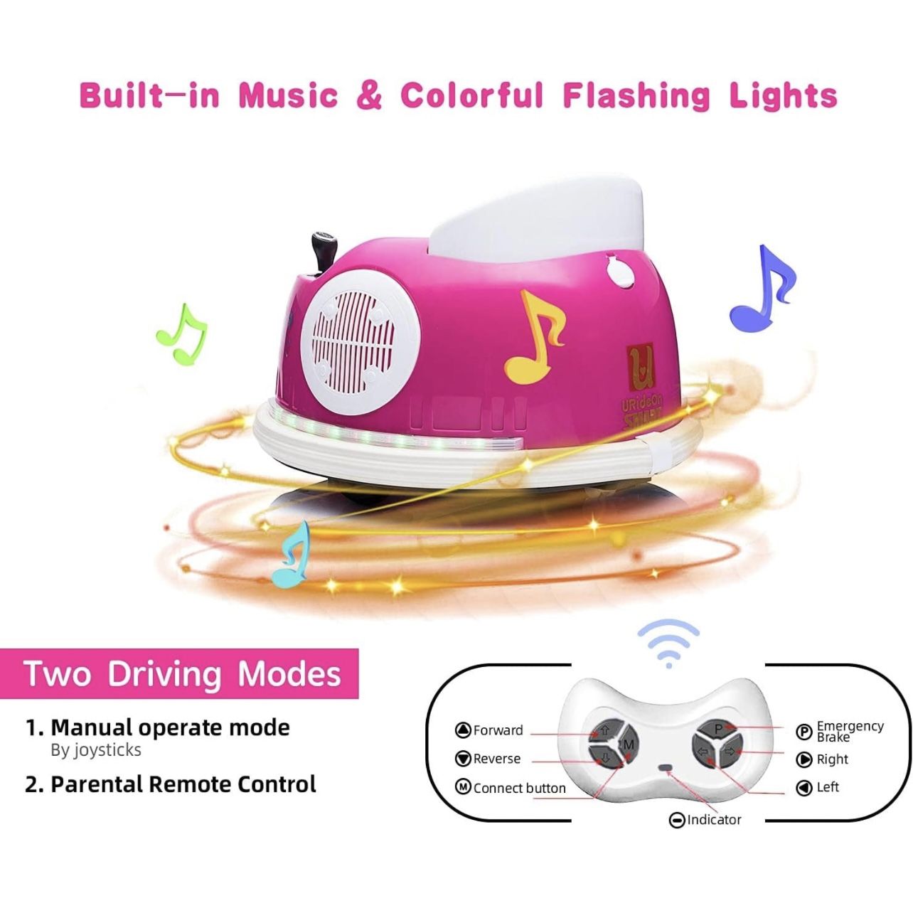 12V Ride On Bumper car for Kids